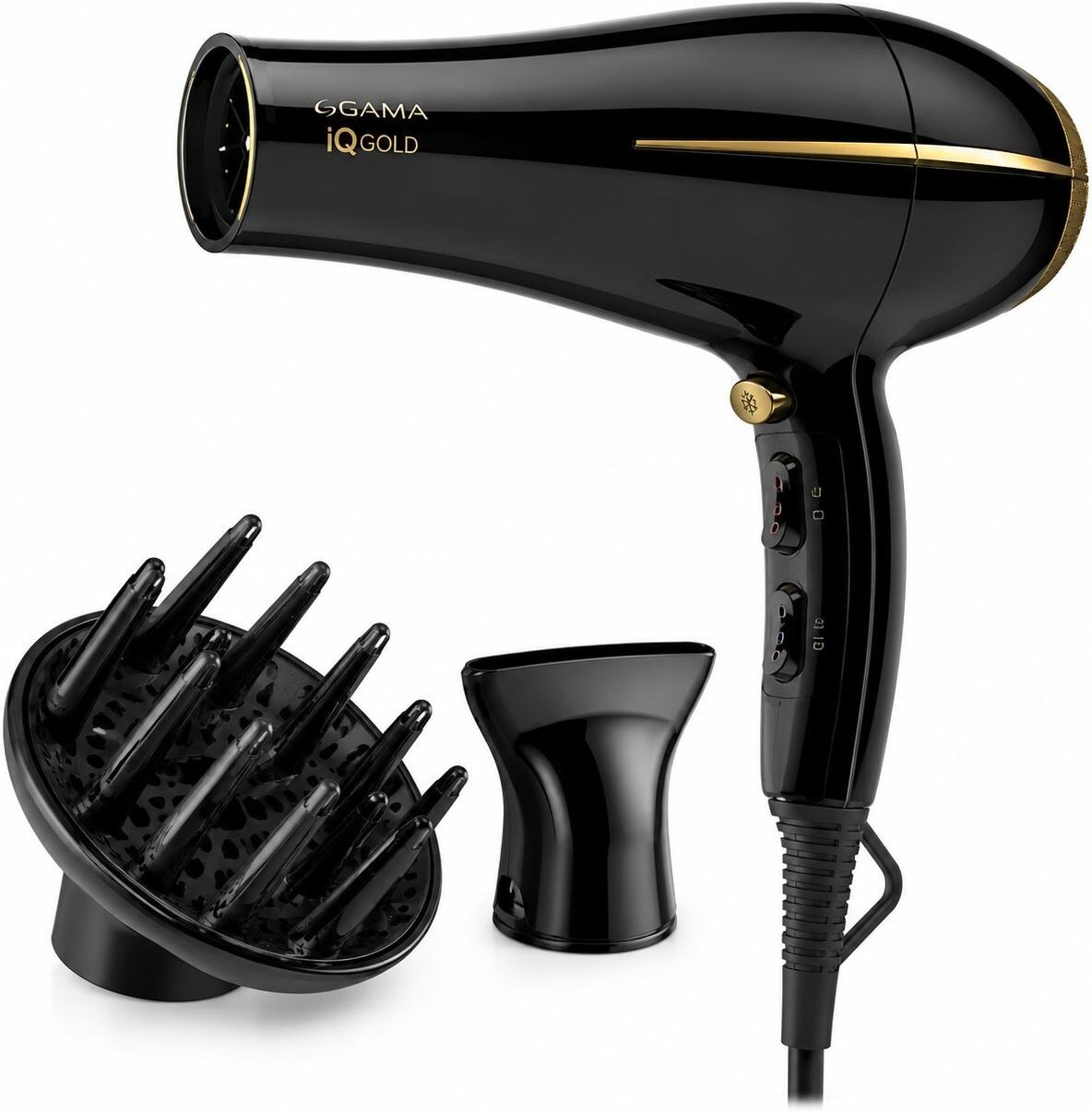 GA.MA Asciugacapelli Bora Ion Gold con Olio di Argan 2.200 W