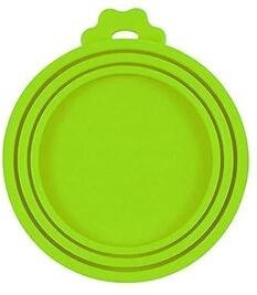 Uplifted Goods Reusable Pet Food Can Silicone Cover Three Size Fit green