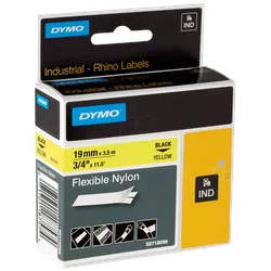 DYMO IND 18491 - DYMO IND Nylon, 19mm, schwarz/gelb