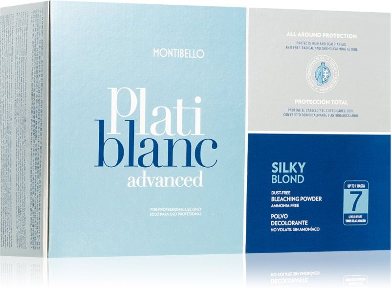 Montibello Plati blanc poudre décolorante à la lavande Silky Blond 2x500 g