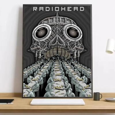 Uplift Picks Radiohead Rainbow Canvas Poster Aesthetic Band Wall Art For Room Decor 19 50x70 Cm frameless