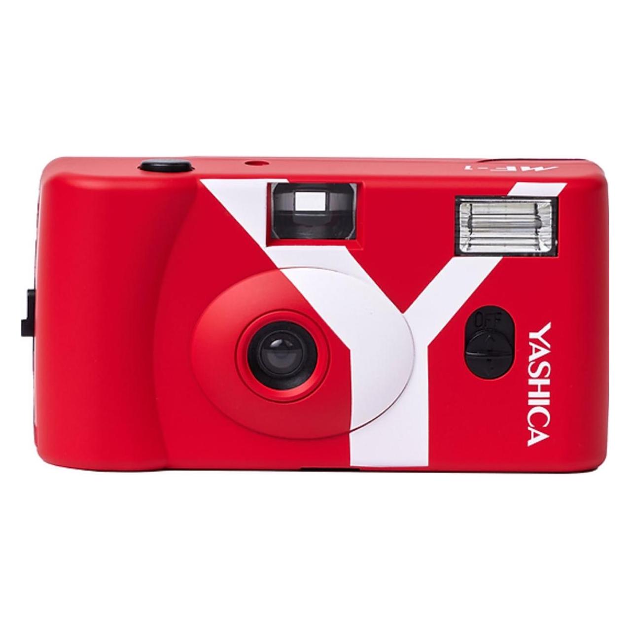 Yashica MF-1 Snapshot Art Camera Y Edition Red with 1 Film 400/24 (YAS-SACMF1Y-RD)