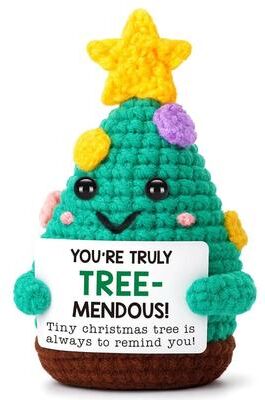 Uplifted Finds Mini Handmade Christmas Tree Crochet Decor Cheer Up Holiday Gift 6