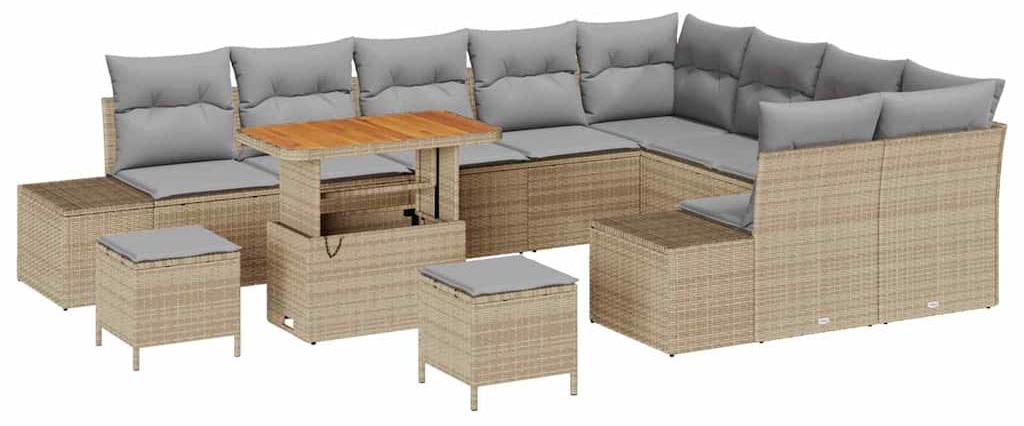 Gartenbank - Terrassenmöbel - Lounge-Set - Gartenmöbel - Platz für 5 Personen - Wetterbeständig