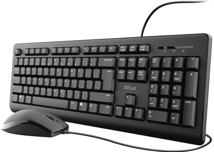 Tastiera e mouse Trust 23971 PRIMO Wired Black