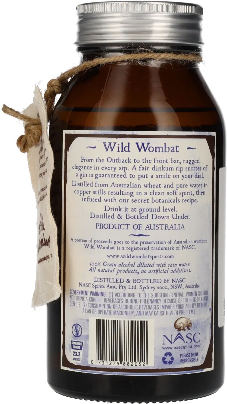 Wild Wombat Spirits Wild Wombat Australien Legend Gin 42% Vol. 0,7l