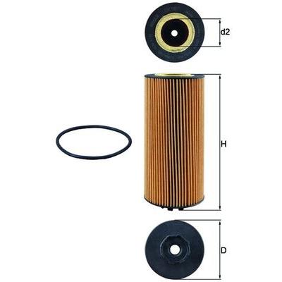 MAHLE Ölfilter ox987d für Mercedes