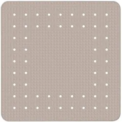 Wenko-23140100 Duscheinlage, taupe 54x54cm, Mirasol