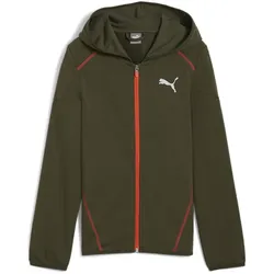 PUMA Active Sports French Terry Kapuzenjacke Jungen 70 - dark olive 164