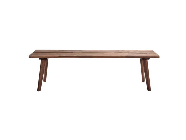 Hasena Sitzbank, Nussbaum, Holz, Nussbaum, massiv, 2-Sitzer, 140x38x27 cm, in verschiedenen Holzarten erhältlich, Esszimmer, Bänke, Sitzbänke