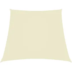 vidaXL Sonnenschirmsegel Oxford-Stoff Trapez 2/4x3 m Creme Patio Lambda Modell