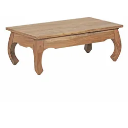 KADIMA DESIGN Couchtisch Massiv-Holz Akazie 110 cm breit Wohnzimmer-Tisch Design Natur-Produkt Landhaus-Stil