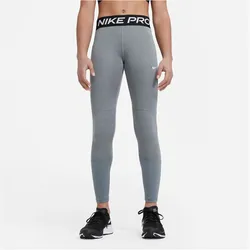 NIKE Pro Leggings Mädchen carbon heather/white M (137-146 cm)