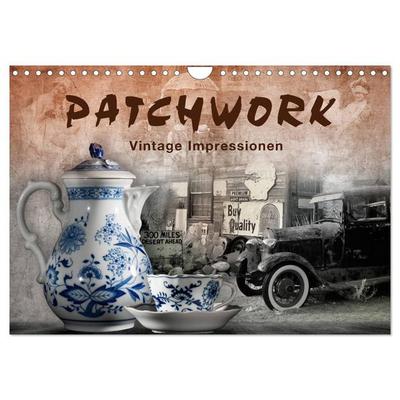 Patchwork - Vintage Impressionen (Wandkalender 2026 DIN A4 quer), CALVENDO Monatskalender