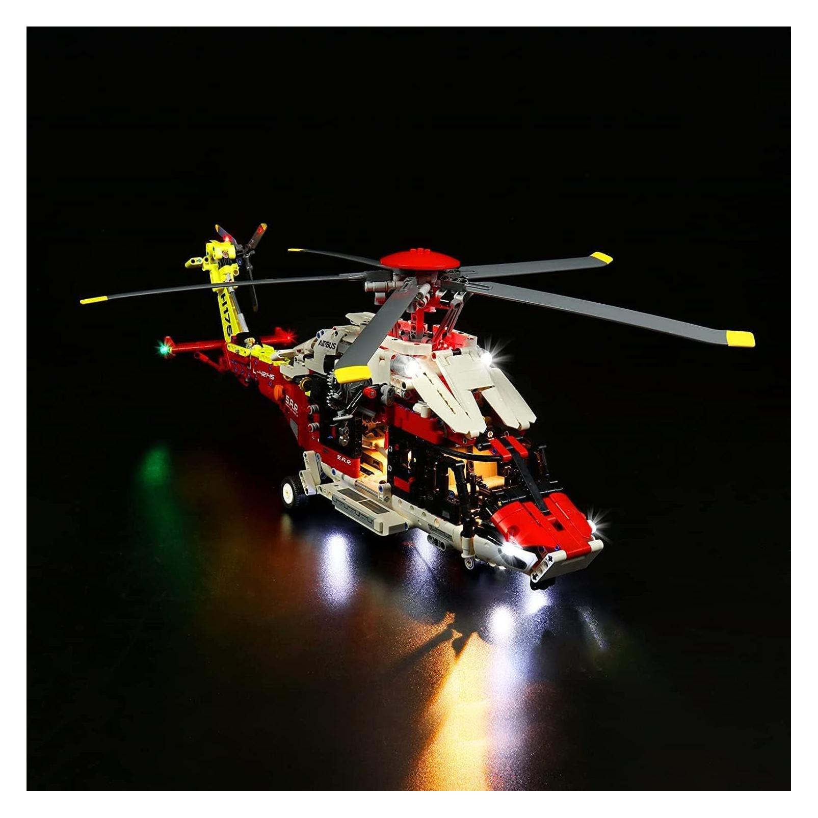 BrickBling LED Licht Set für LEGO Airbus H175 Rettungshubschrauber (42145) inkl. Fernbedienung (P41302)