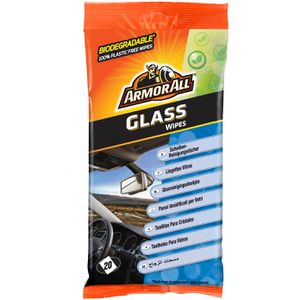 Armor-All Reinigungstücher 37020L, Streak Free, feucht, für Glas und Scheiben, im Softpack, 20 Tücher