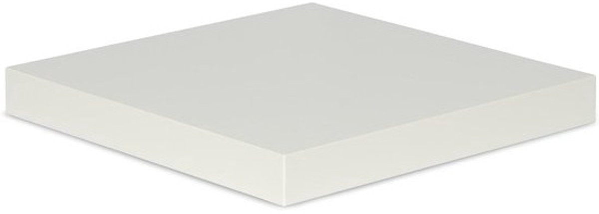 Wit Wandrek Hoekplank van Hout - 32 x 32 cm