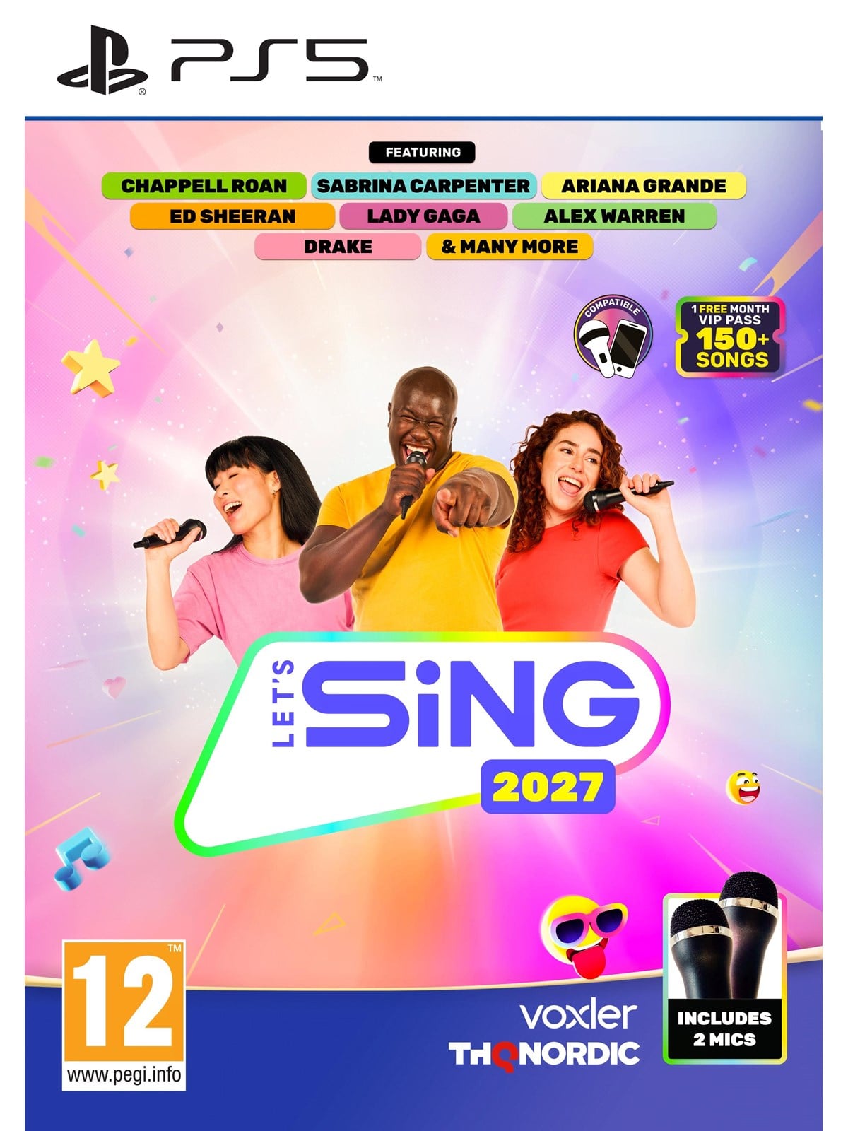 Let's Sing 2027 - 2 Mic Bundle - PS5 - Sony PlayStation 5 - Party - PEGI 12