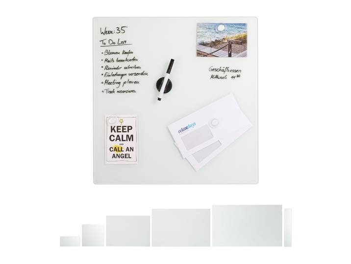 Glas-Magnetboard Weiss