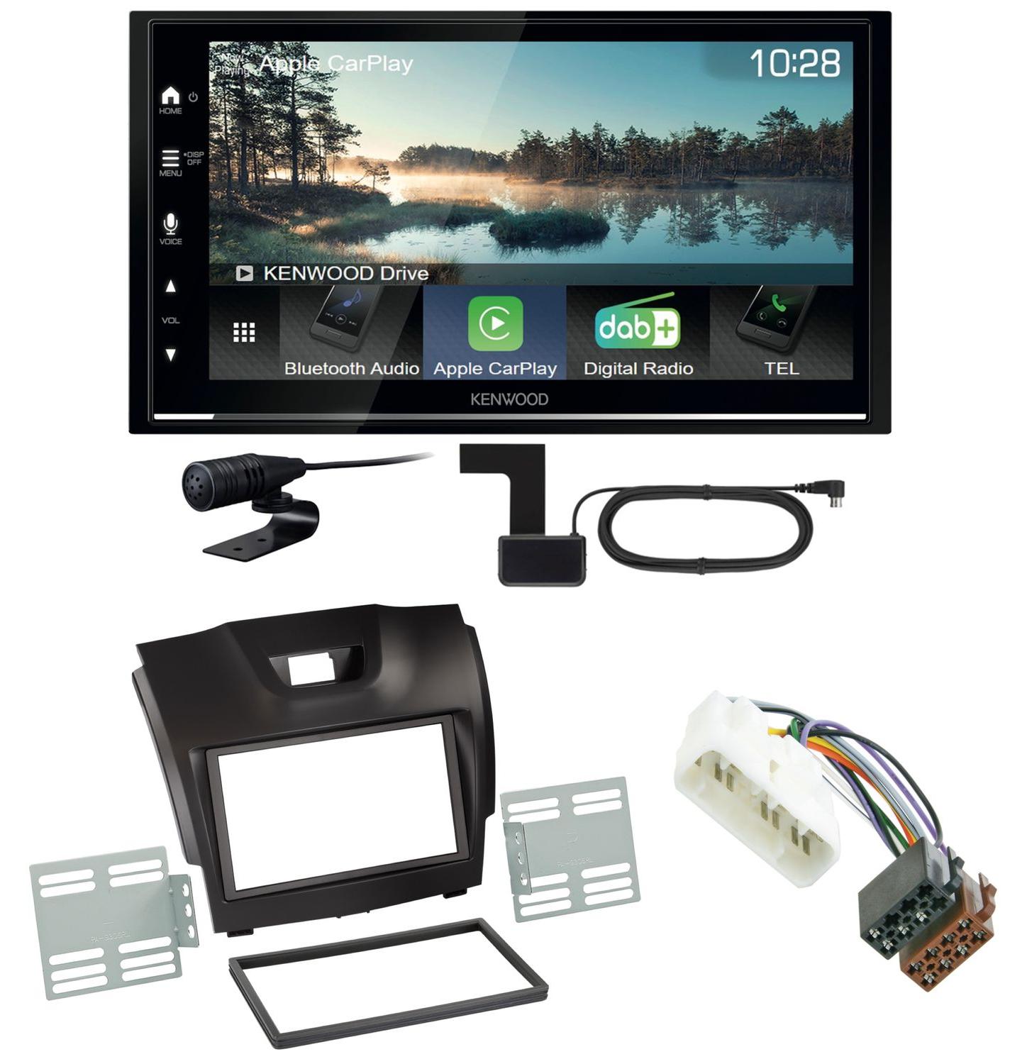 Kenwood DMX7722DABS Android Auto CarPlay Einbauset für Isuzu D-Max 2