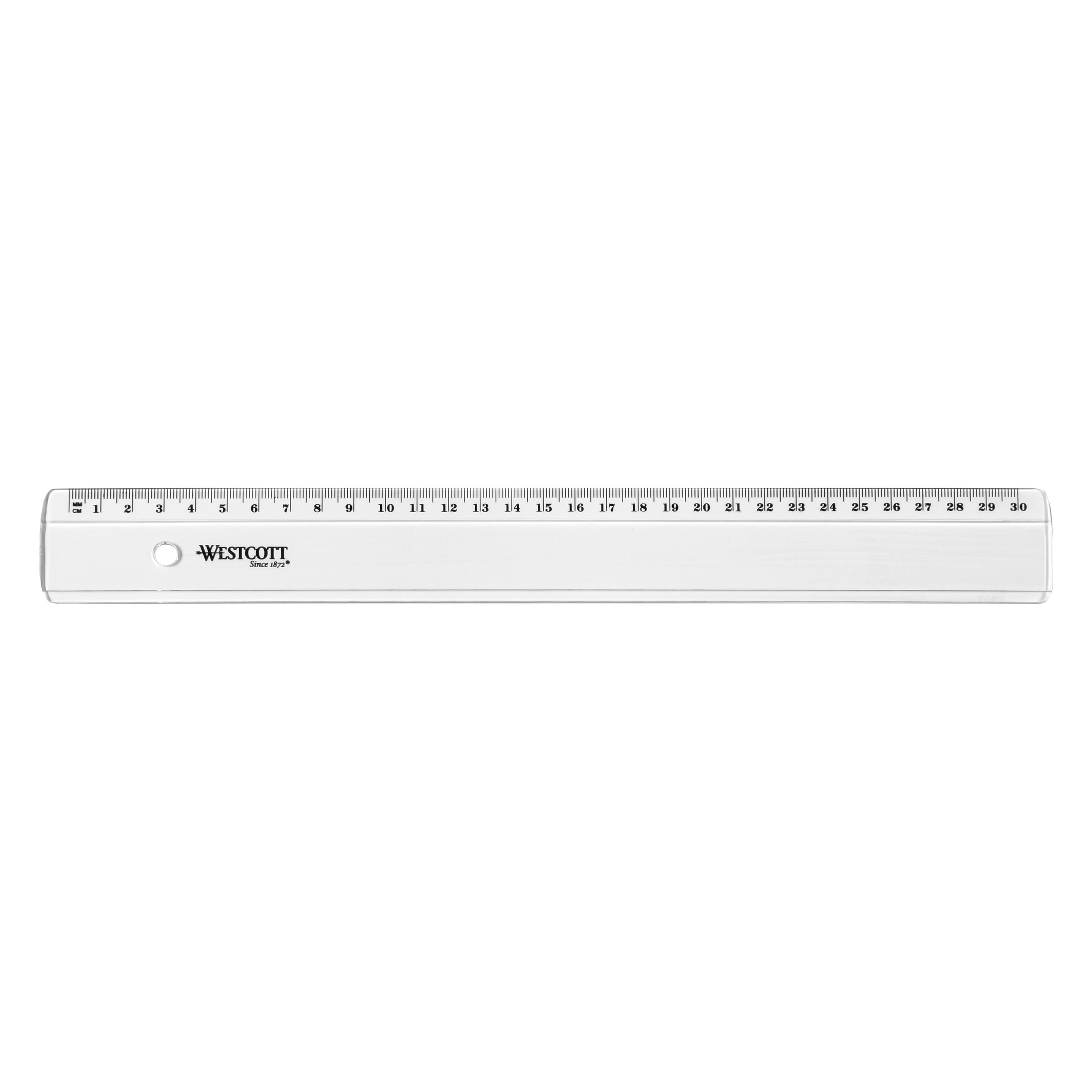 Westcott Kunststofflineal (30 cm, Kunststoff) (E10152 BP)