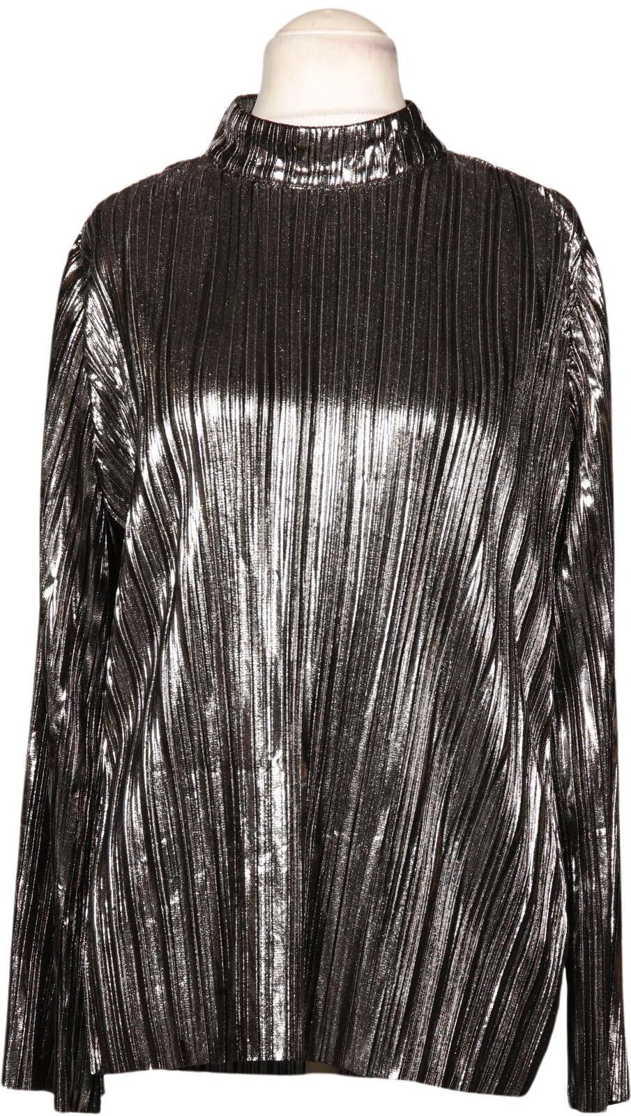 Selected Damen Bluse, Silber, Gr. M, Synthetik - Second Hand