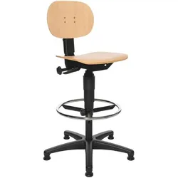 Topstar, Bürostuhl, Tec 11 -Counter- - Natur/Schwarz (72210 HO1T (59 - 84 cm)