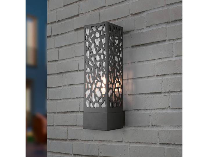 Trio Lighting Aussenwandleuchte Cooper, dimmbar, schwarz, Edelstahl, Modern