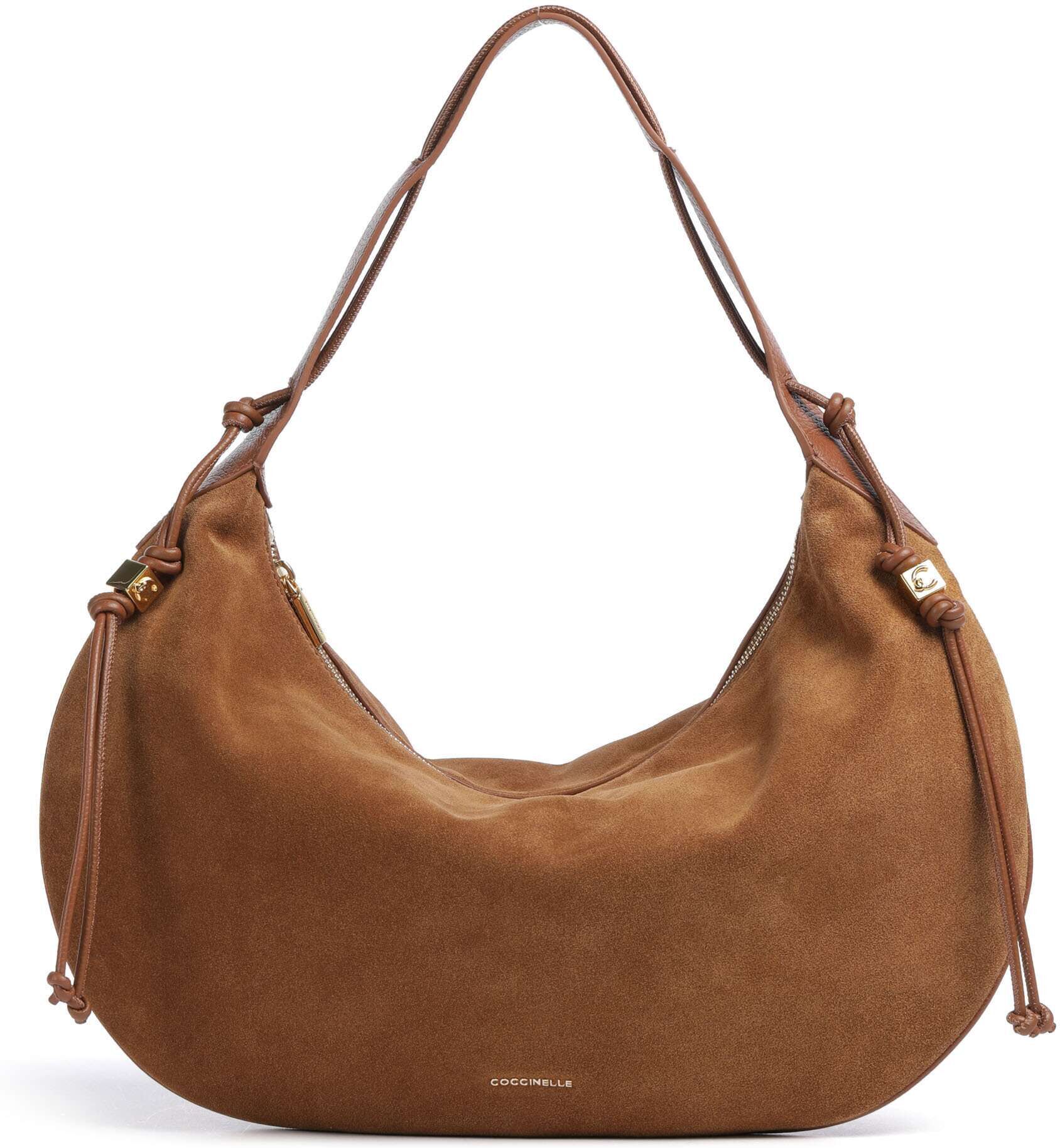 Coccinelle Thess Suede Beuteltasche aus Leder, braun