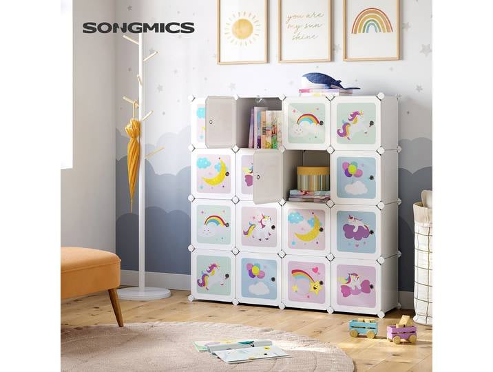 Regal Picktree 123 x 123 x 31cm Weiß/Multicolor