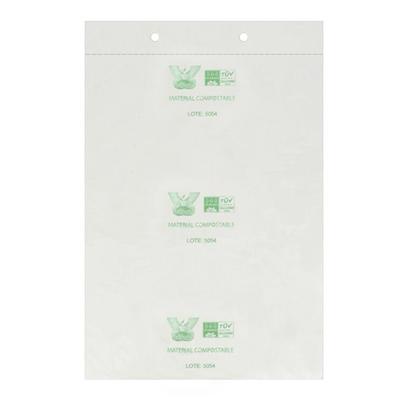 MONOUSO - Flachbeutel Markt Block Kompostierbar 30x40cm G50 (300 Stück)