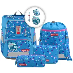 Step by Step SPACE Schulranzen-Set "Dolphin Finja", 5-teilig