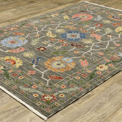 Oriental Weavers-Sphinx / Ds "Cotterill Rectangle Rug, 7'10"" x 10'10"", Charcoal"