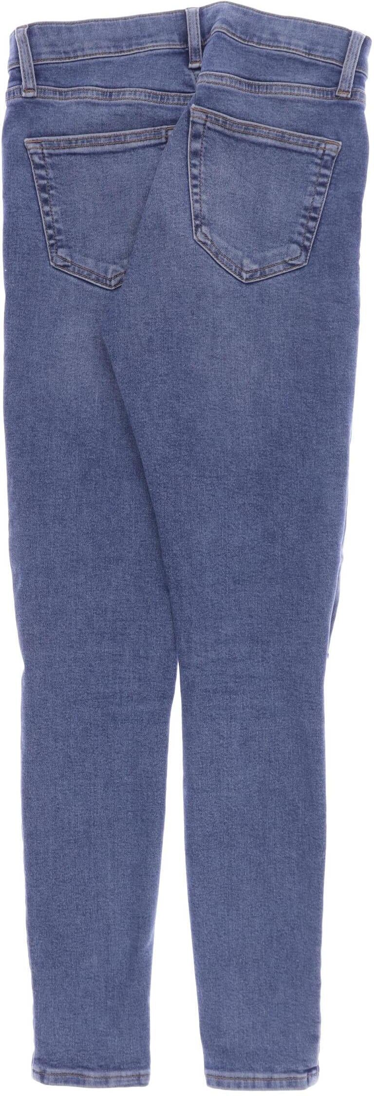 Topshop Damen Jeans, Blau, Gr. W26, Baumwolle / Elasthan / Synthetik - Second Hand