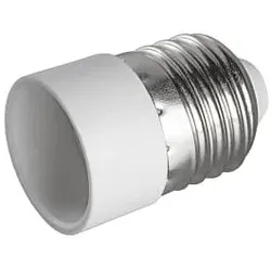 HEITRONIC Lampensockeladapter Kunststoff E27 auf E14, max. 60W HEI-501013