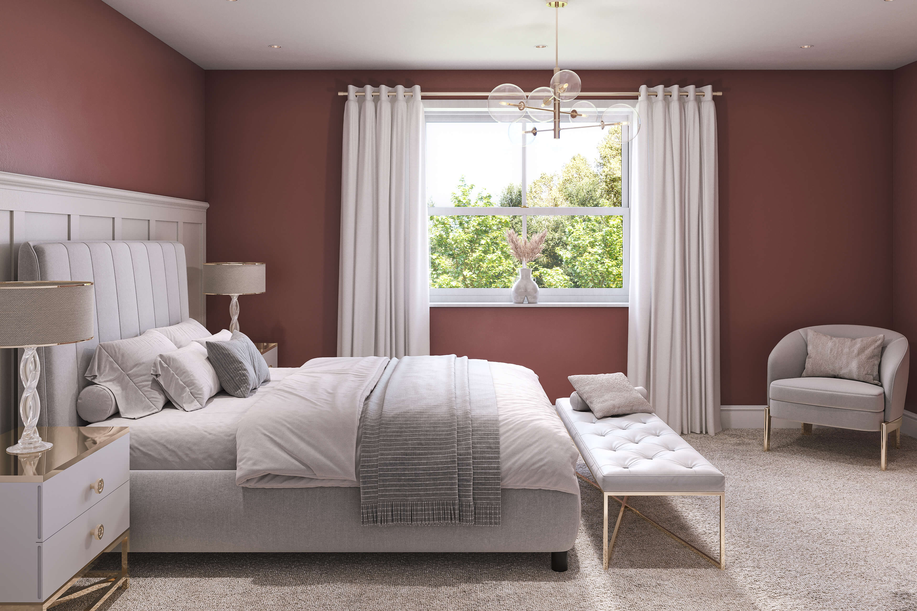 Hemway Peel and Stick Sample - Interior Paint - Mulberry Red