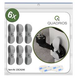 Quadrios 23CA246 Kabelhalter selbstklebend 23CA246 Grau 6 St.