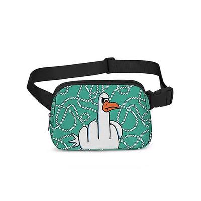 Herren-Crossbody-Bauchtasche mit lustiger Entengrafik – verstellbare, wasserdichte Gürteltasche für Reisen, Freizeit und Outdoor-Aktivitäten