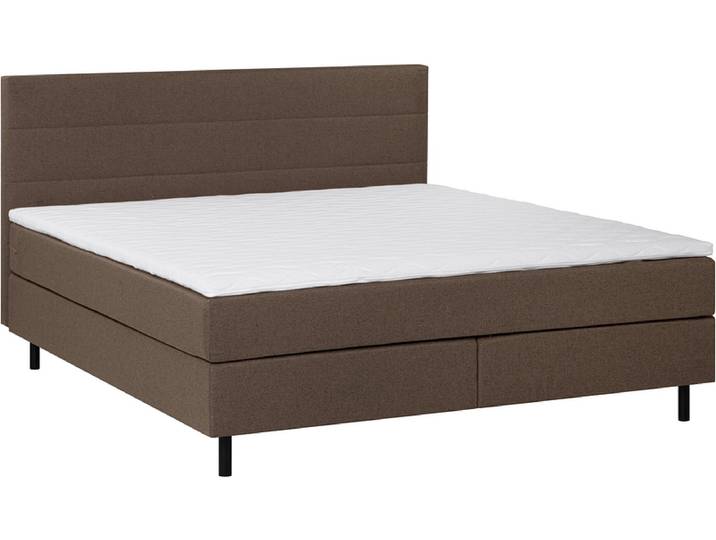 Boxspringbett ROOKIE braun 140x200cm weich