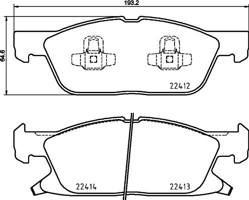Don Bremsbelagsatz, Scheibenbremse Pcp1902 Für Ford (Changan) Lincoln