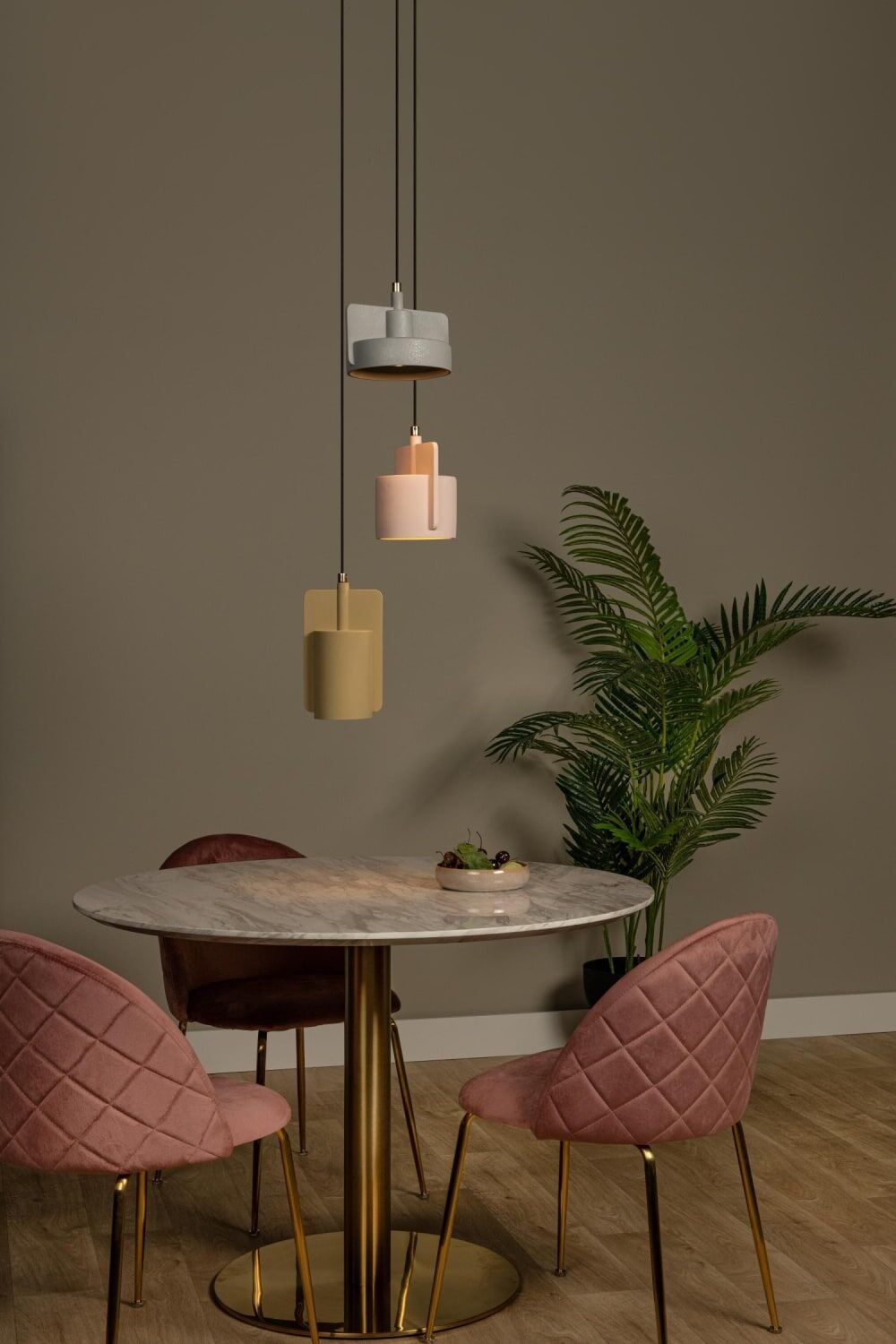 Lucide Suspension béton 3 lumières multicolor Multicolore 25x70x25cm