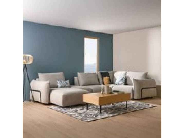 Coussin coton lin Plantain