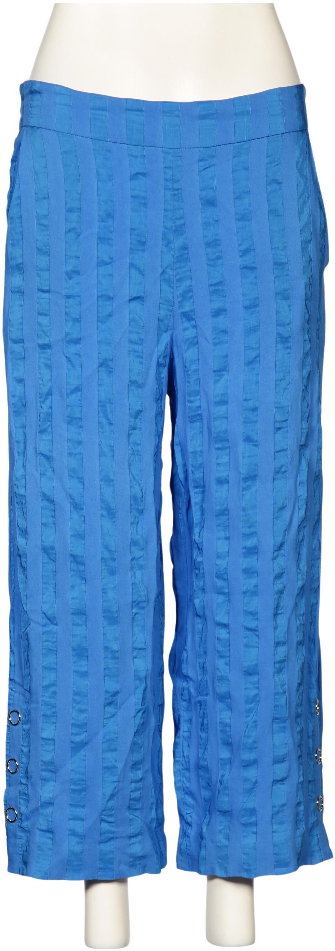 Kriss Trading Sweden Damen Stoffhose, Blau, Gr. L, Viskose / Leinen / Synthetik - Second Hand