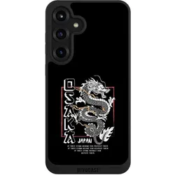 Nivocase Handyhülle für Samsung Galaxy S25+ Hülle NIVOpure Case Schwarz Drache Japan Meer (Samsung Galaxy S25+), Smartphone Hülle, Schwarz