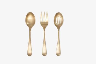 Cambridge Rhiannon Champagne Satin 3-Piece Serve Set