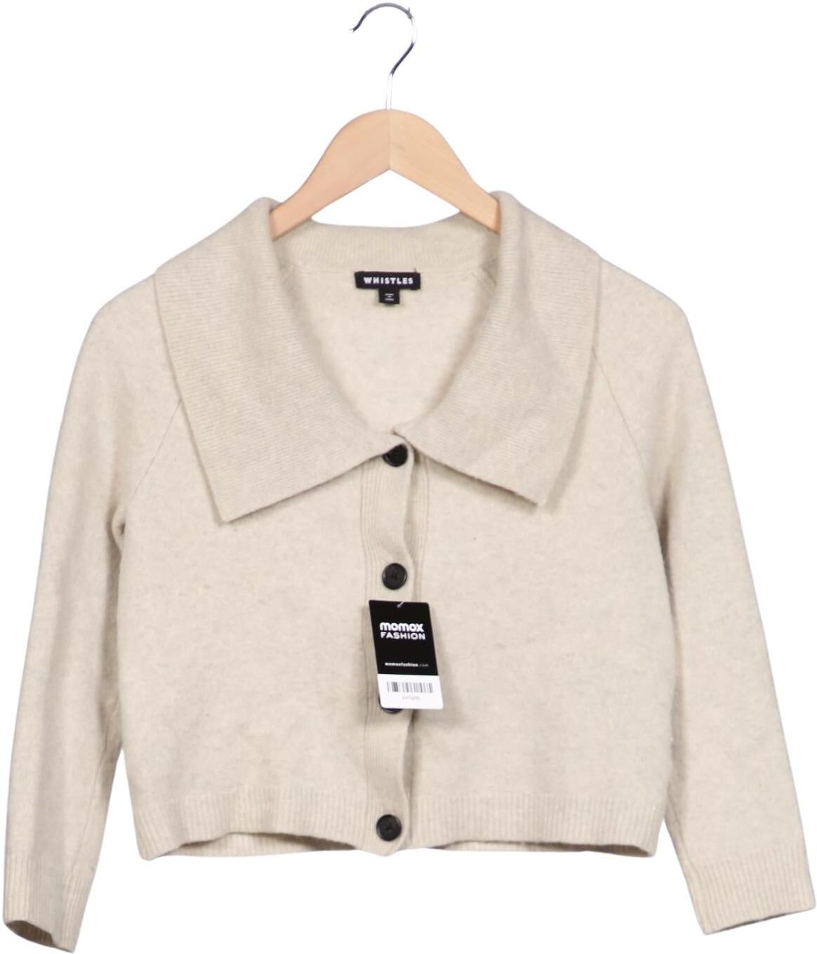 Whistles Damen Strickjacke, Beige, Gr. S, Wolle - Second Hand
