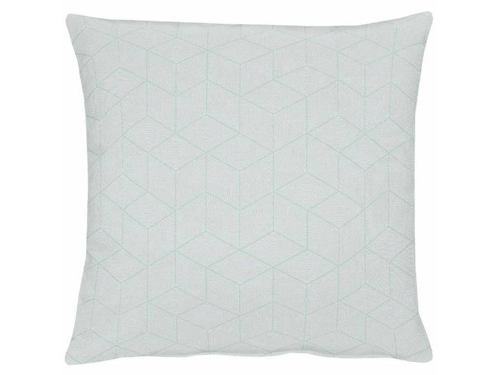Dekokissen APELT 7901 Uni Fleck Gr. 1, blau (türkis, gemustert unifarben), B:40cm L:40cm, Kunstfaser, Polyester, Dekokissen_Sitzkissen_Kissenhüllen, Dekokissen, Kissenhülle ohne Füllung, 1 Stück