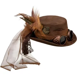 Orlob Zylinder Steampunk mit Brille