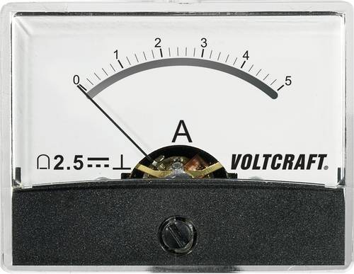 VOLTCRAFT AM-60X46/5A/DC AM-60X46/5A/DC Einbau-Messgerät AM-60X46/5A/DC 5A Drehspule
