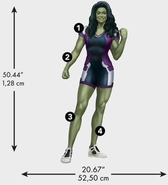She Hulk Giant Peel and Stick Wall Decals by RoomMates